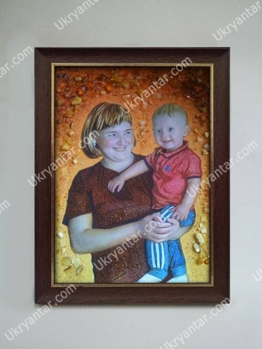 The kid with the mother